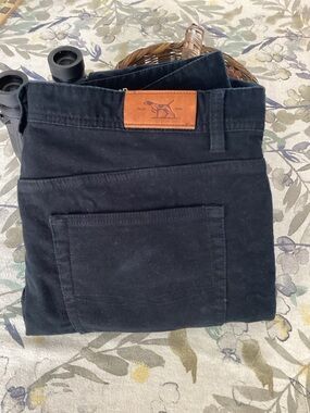 Rodd & Gunn Black Men’s Brushed Cotton Chinos Straight Fit 38x32